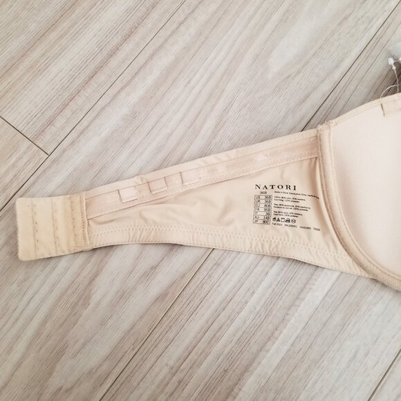 NEW Natori Minimal Strapless Contour Underwire Bra 729229 Cafe Nude Size 36B $65 - Picture 14 of 16